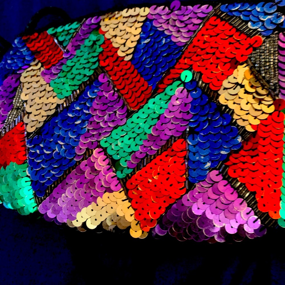 Vintage sequins bag small